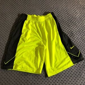Men’s Yellow Nike DRI-fit Athletic Shorts